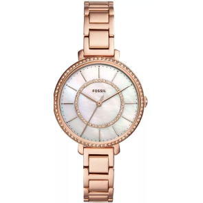 Watch strap Fossil ES4452 Stainless steel Rosé 12mm